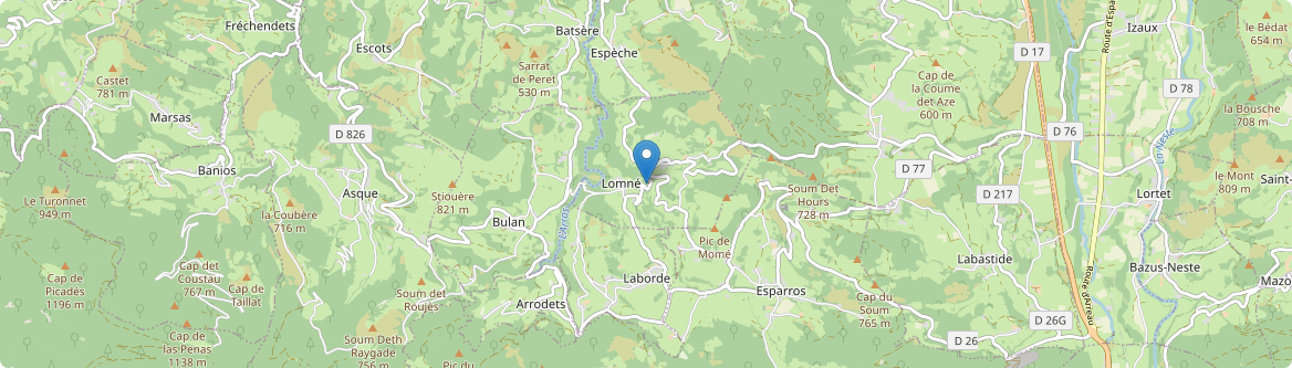 Lomné - Carte