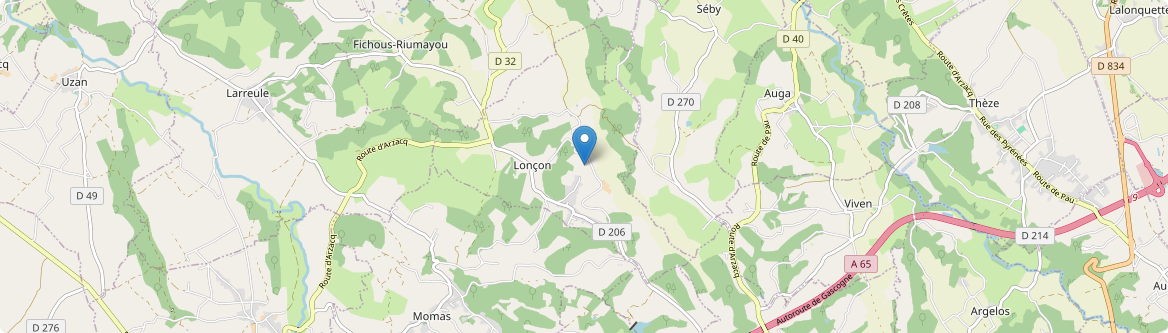 Lonçon - Carte