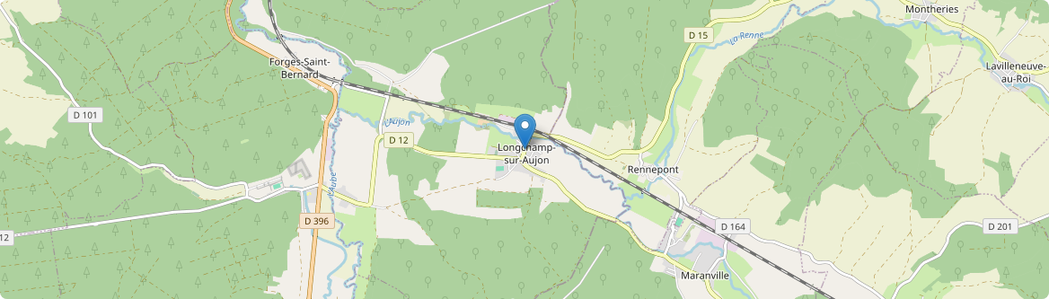 Longchamp-sur-Aujon - Carte