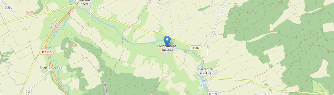 Longchamps-sur-Aire - Carte
