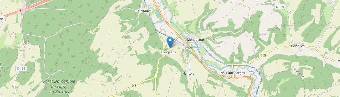 Longeaux - Carte