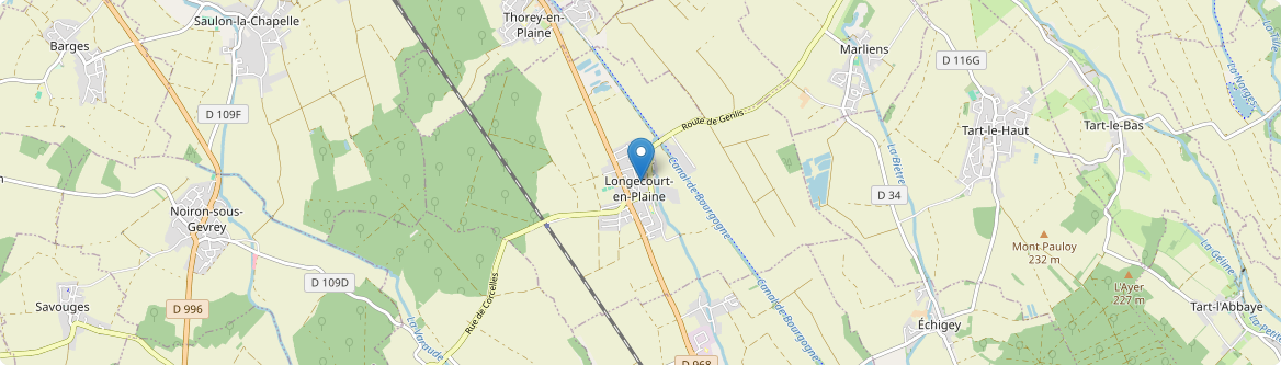 Longecourt-en-Plaine - Carte