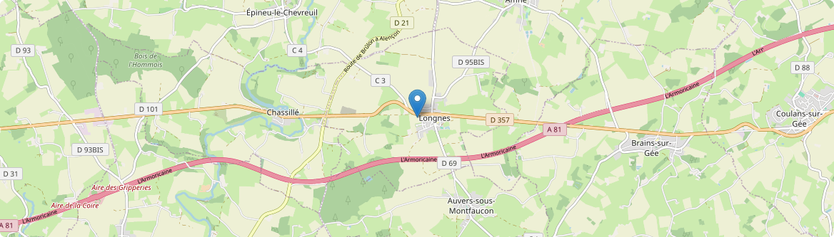 Longnes - Carte