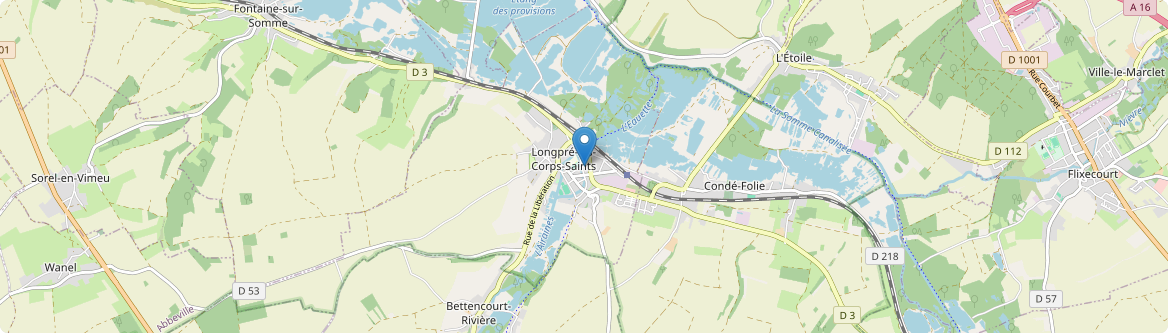 Longpré-les-Corps-Saints - Carte