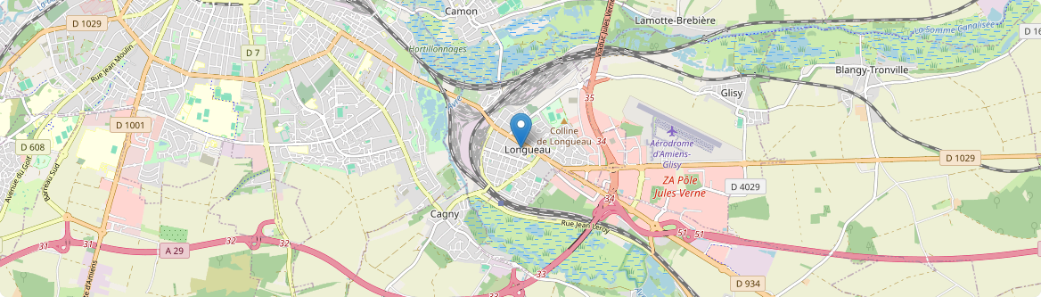 Longueau - Carte