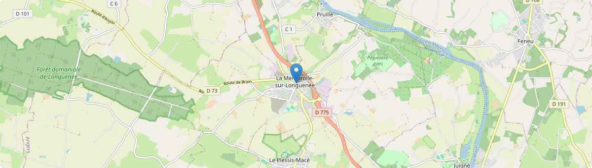 Longuenée-en-Anjou - Carte
