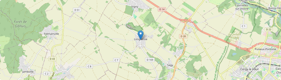 Longuesse - Carte