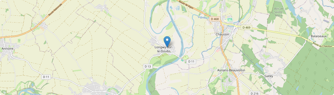 Longwy-sur-le-Doubs - Carte