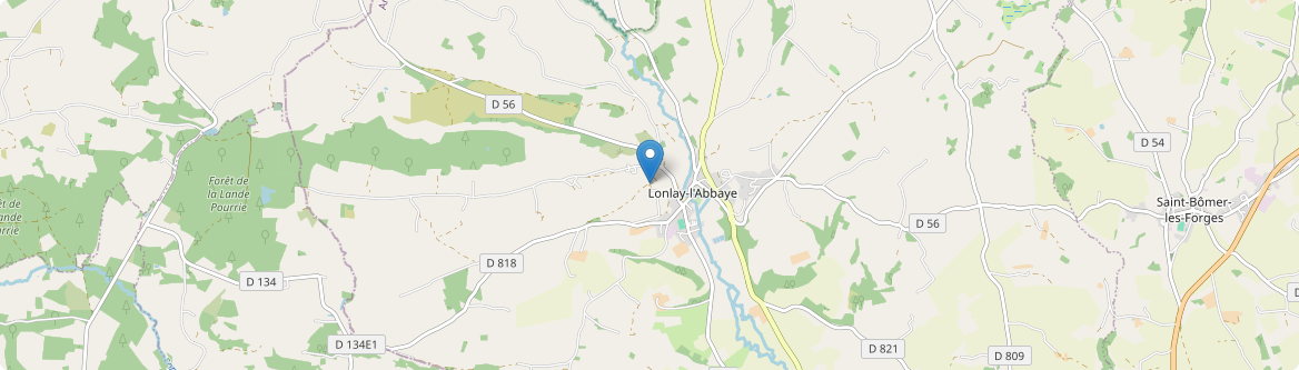 Lonlay-l'Abbaye - Carte