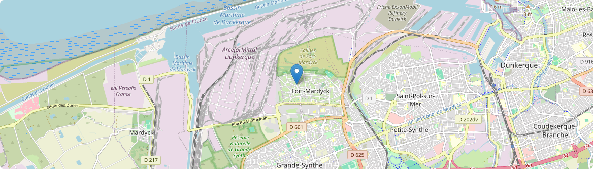Loon-Plage - Carte