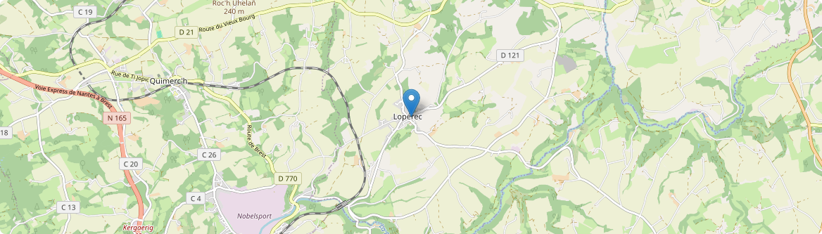 Lopérec - Carte