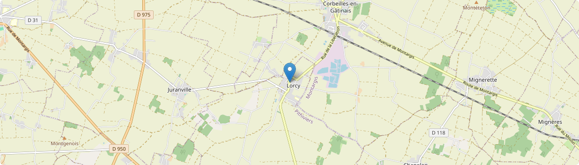 Lorcy - Carte