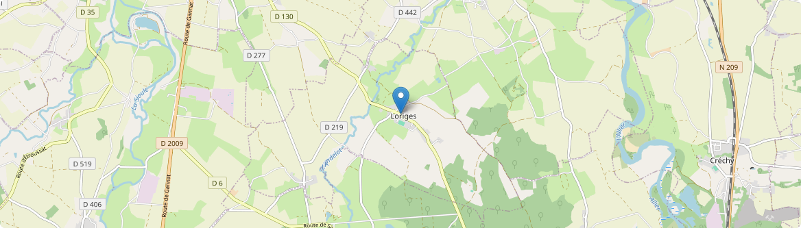 Loriges - Carte