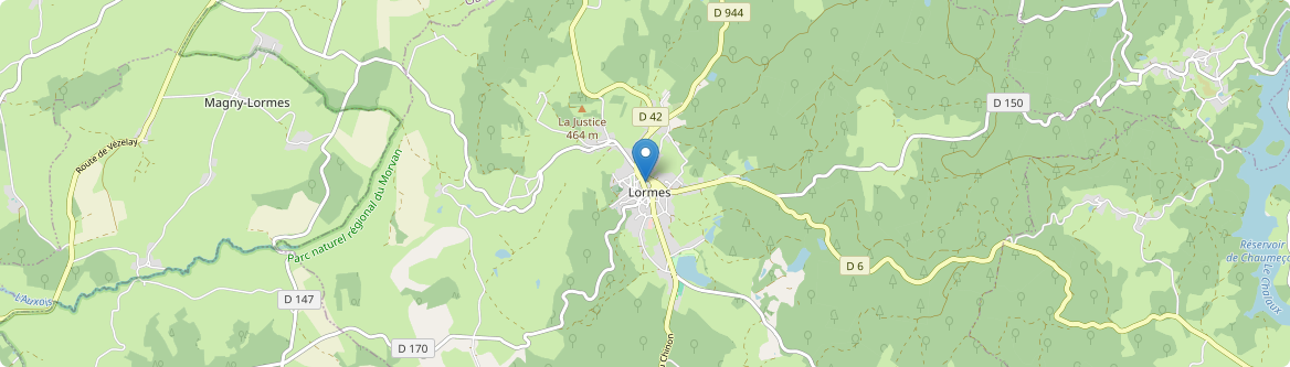 Lormes - Carte
