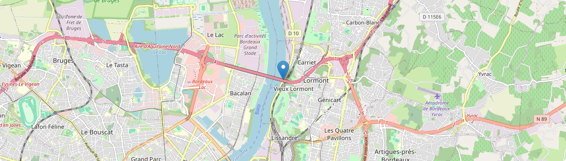 Lormont - Carte