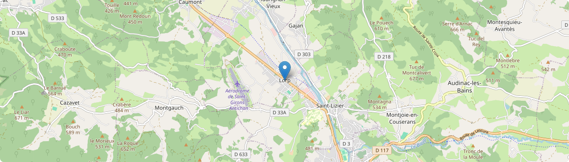 Lorp-Sentaraille - Carte