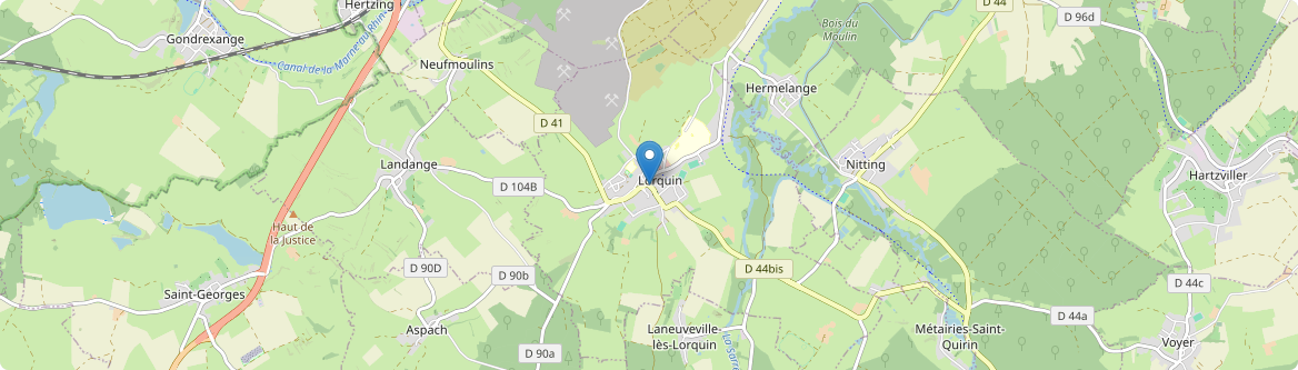 Lorquin - Carte