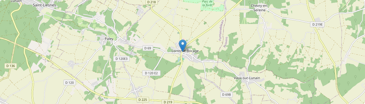 Lorrez-le-Bocage-Préaux - Carte