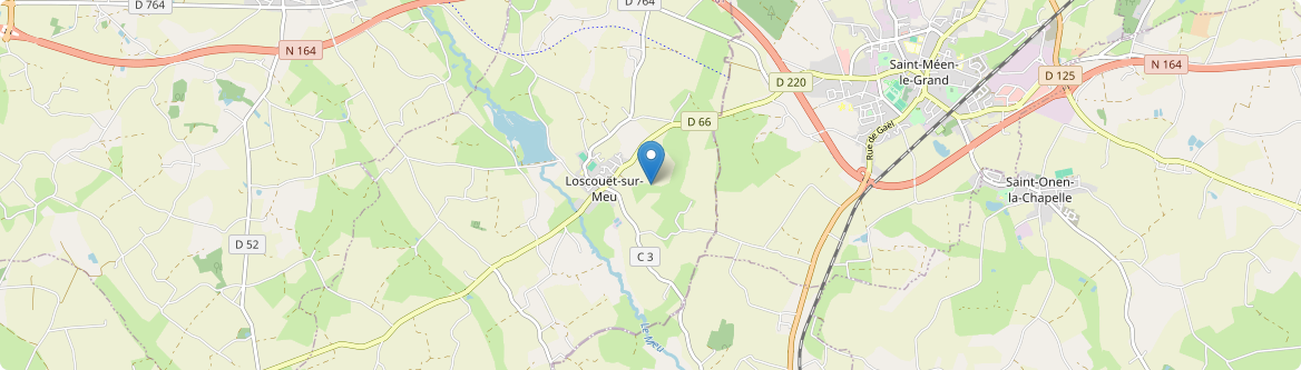 Loscouët-sur-Meu - Carte