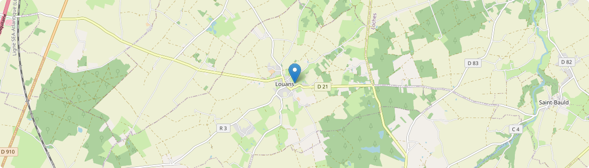 Louans - Carte