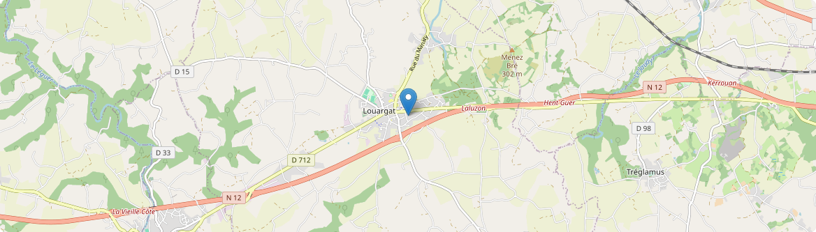 Louargat - Carte