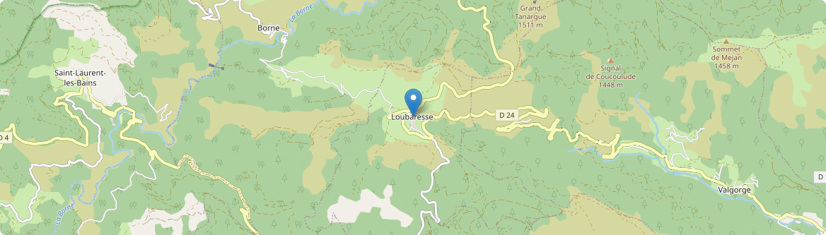Loubaresse - Carte
