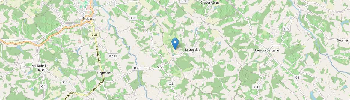 Loubédat - Carte