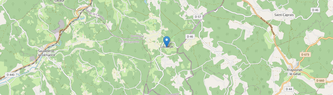 Loubejac - Carte