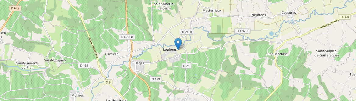 Loubens - Carte
