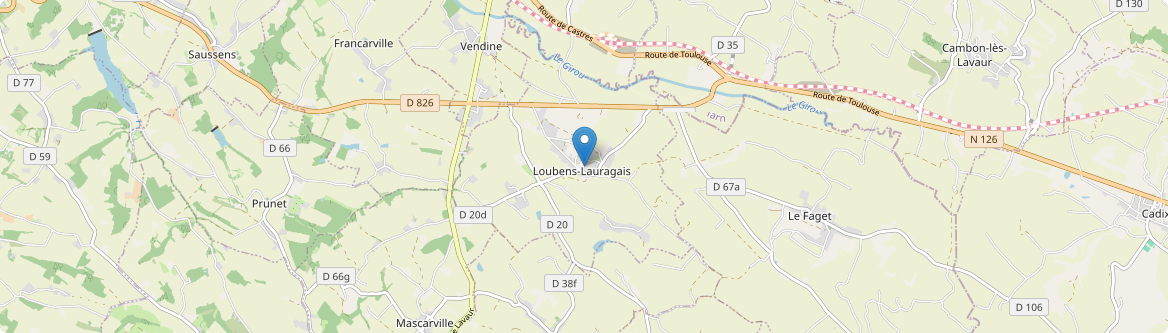 Loubens-Lauragais - Carte