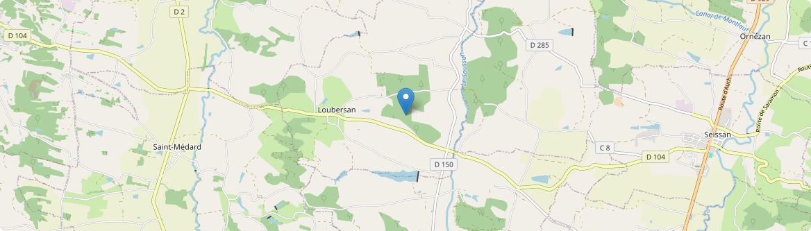 Loubersan - Carte
