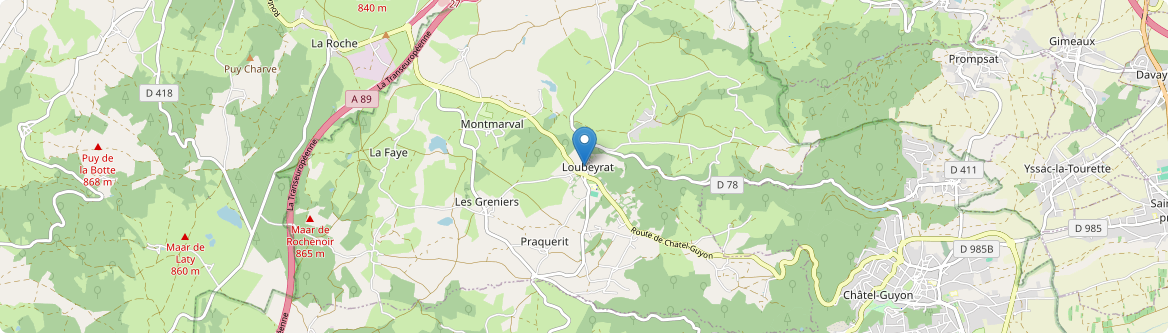 Loubeyrat - Carte