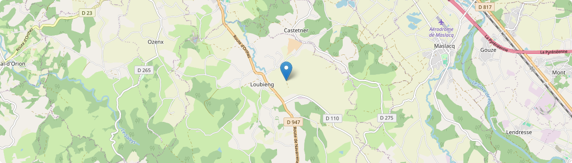 Loubieng - Carte