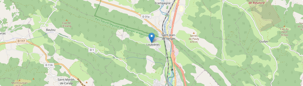 Loubières - Carte