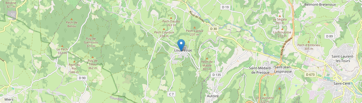 Loubressac - Carte