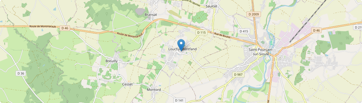 Louchy-Montfand - Carte