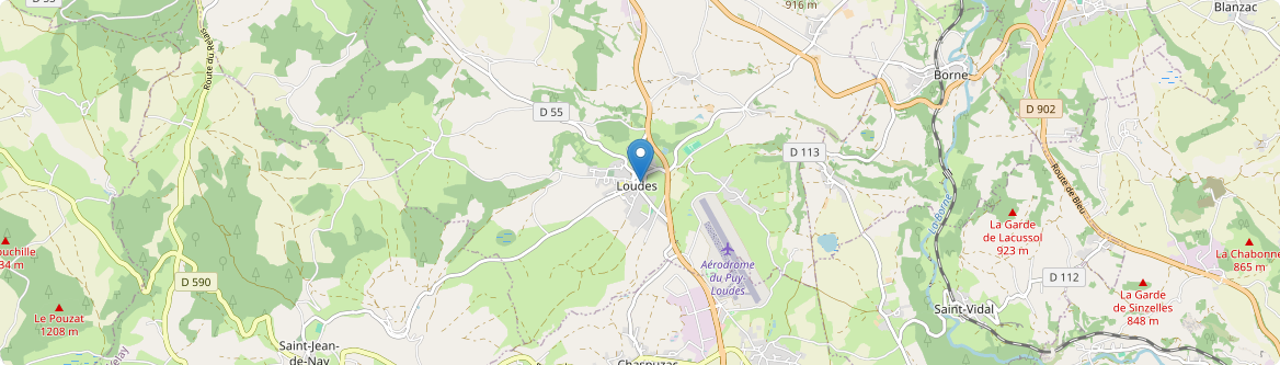 Loudes - Carte