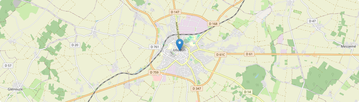 Loudun - Carte