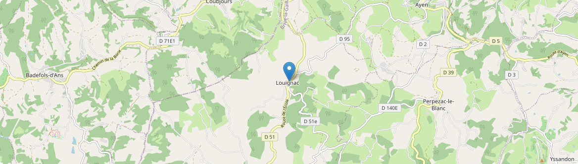 Louignac - Carte