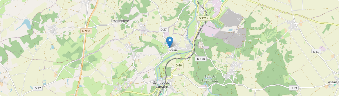 Louin - Carte