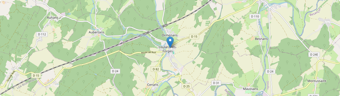 Loulans-Verchamp - Carte
