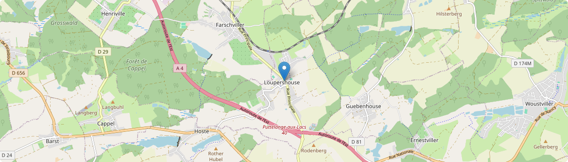 Loupershouse - Carte
