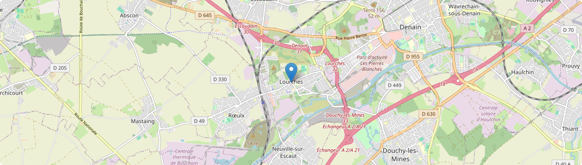 Lourches - Carte