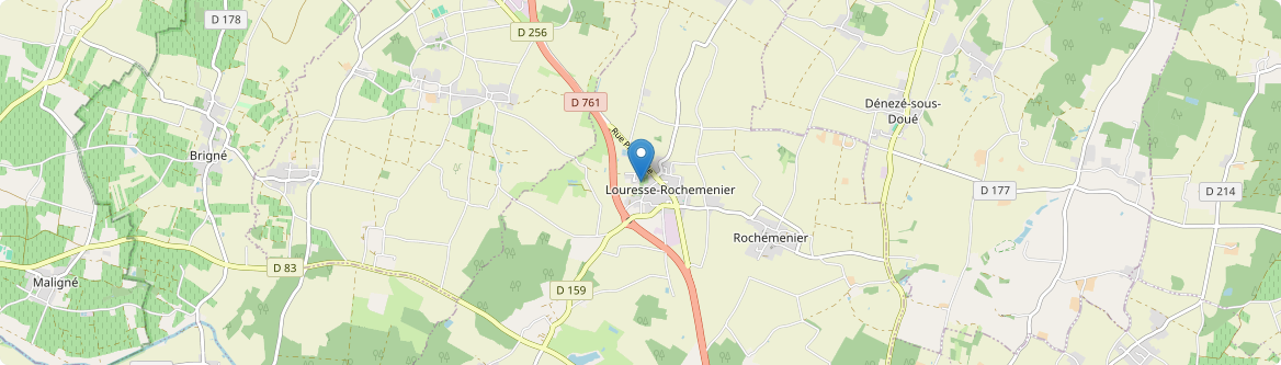 Louresse-Rochemenier - Carte