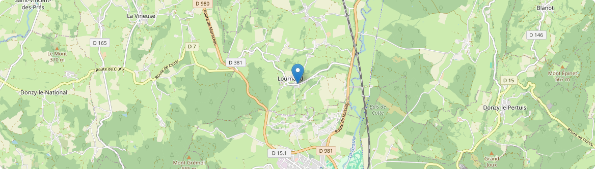 Lournand - Carte