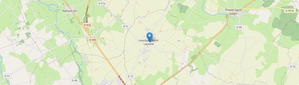 Lourouer-Saint-Laurent - Carte