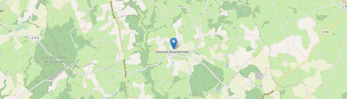 Louroux-Bourbonnais - Carte