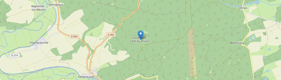 Louvemont-Côte-du-Poivre - Carte