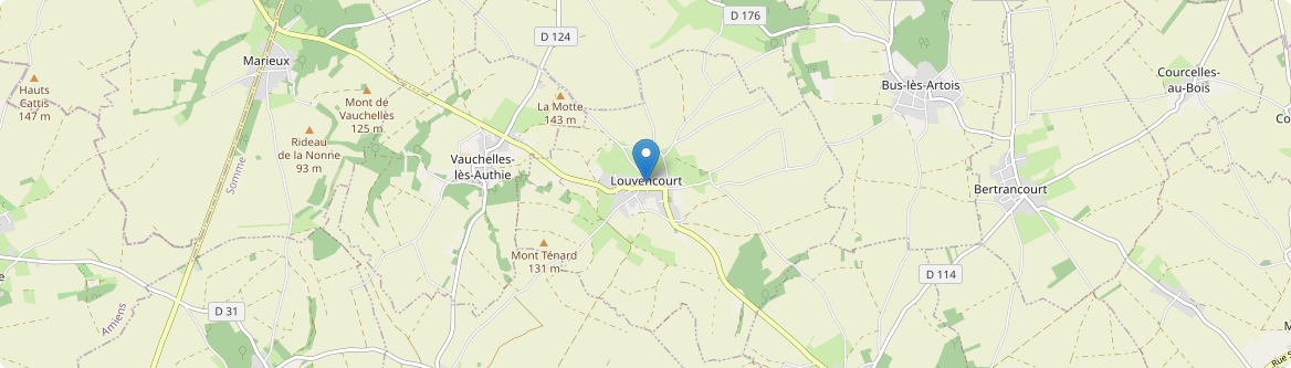 Louvencourt - Carte