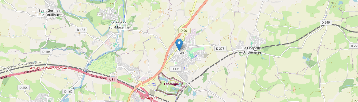 Louverné - Carte